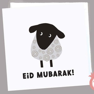 Cartão Eid Mubarak - Cartão Eid Al Adha - Cartão Hajj - Cartões Muçulmanos - Cartões Islâmicos