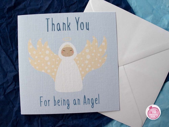 Carte De Remerciement Angel Carte De Voeux Cadeaux Etsy Canada