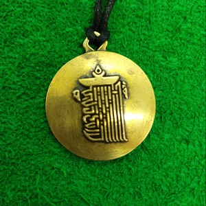 Tibetan Melong Tibetan Mirror Mandala Bagua Mirror Shaman Mirror Toli Negative Reflection Defense Amulet Talisman Pendant Tibetan Necklace