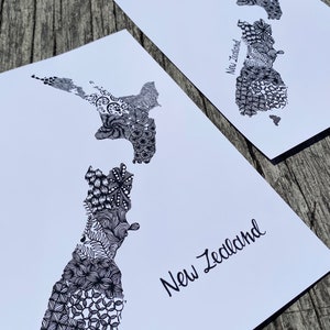 Nieuw-Zeelandse zentangleprint
