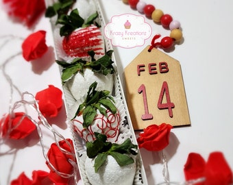 Manga de fresa cubierta de chocolate