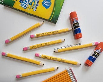 Biscuits crayon, Gâteries de la rentrée, École, Biscuit au sucre