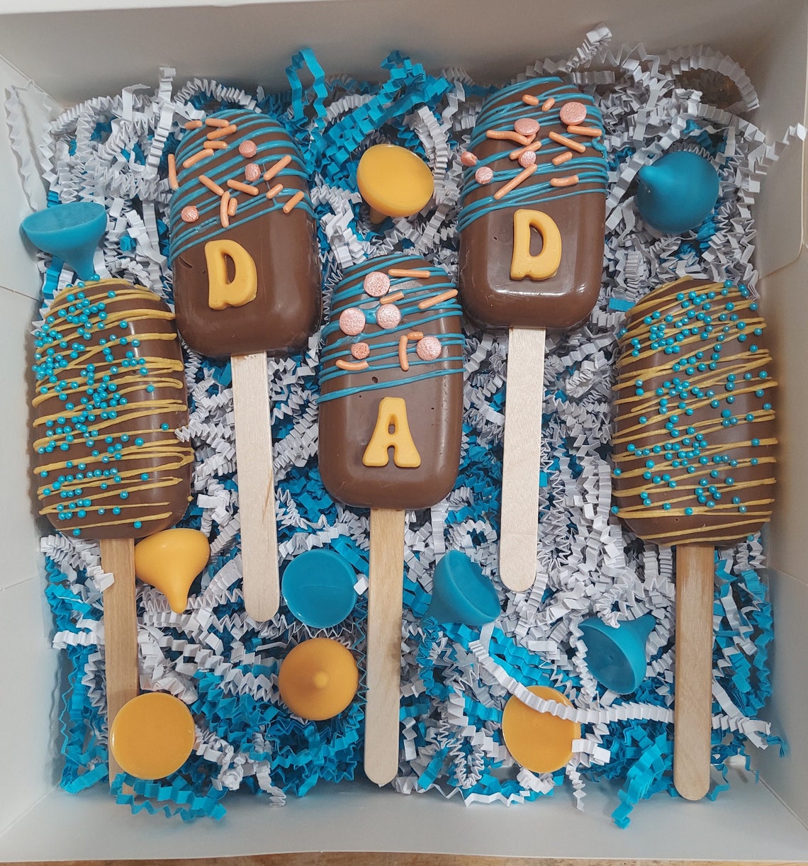 Dad Cakesicle Treat Box Father's Day Birthday Etsy