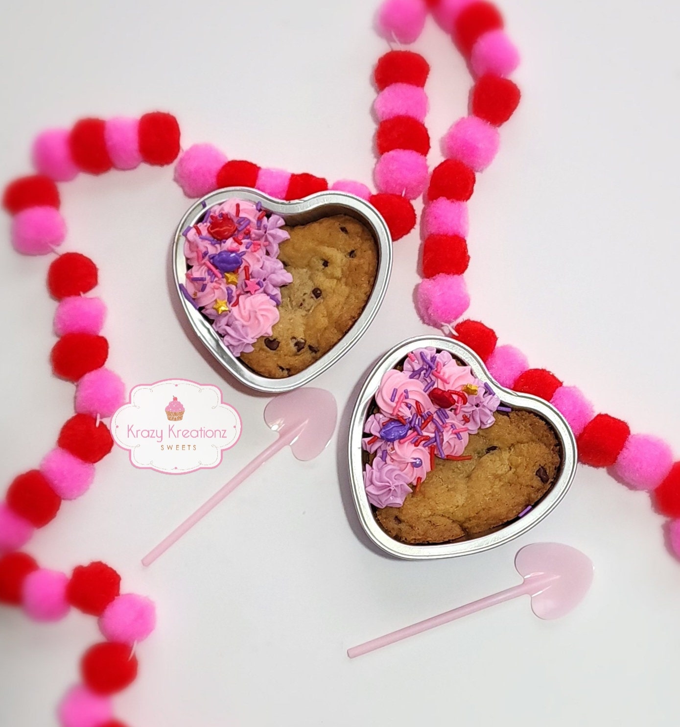 2/6pcs Lovely Heart Shape Metal Baking Pan for Pastry 3D Love Madeline  Cookies Stamps and