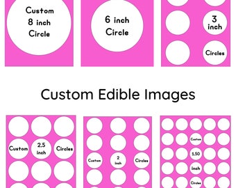 Custom Edible Images, Cake Edible Images, Cupcakes Edible Images, Oreo Edible Images