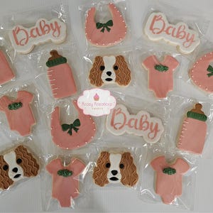 Gedecoreerde suikerkoekjes voor babyshowers