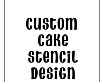 Pochoir à gâteau personnalisé, choisissez votre modèle, réutilisable, commande personnalisée, décoration de gâteau