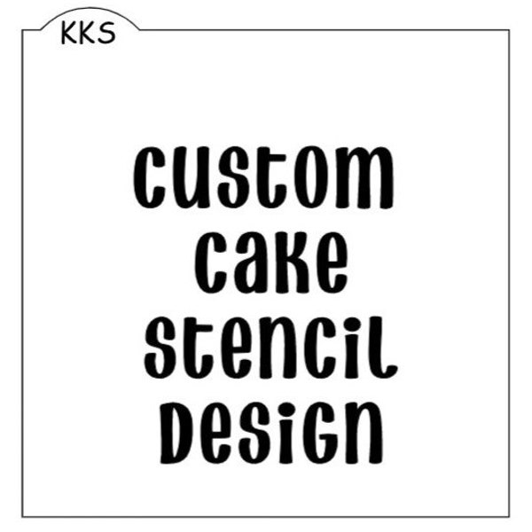 Custom Cake Stencil, Choose Your Design, Reusable, Custom Order, Cake Decorating