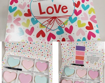 Create Your Own Conversation Heart Cookie Kit