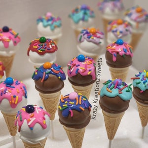 Ice Cream Cone Cake Pops