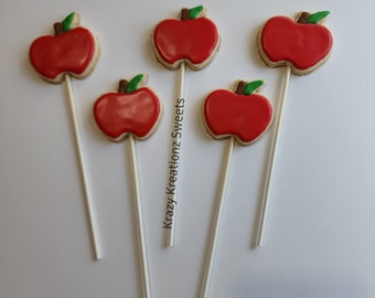 Apple Cookie Pops