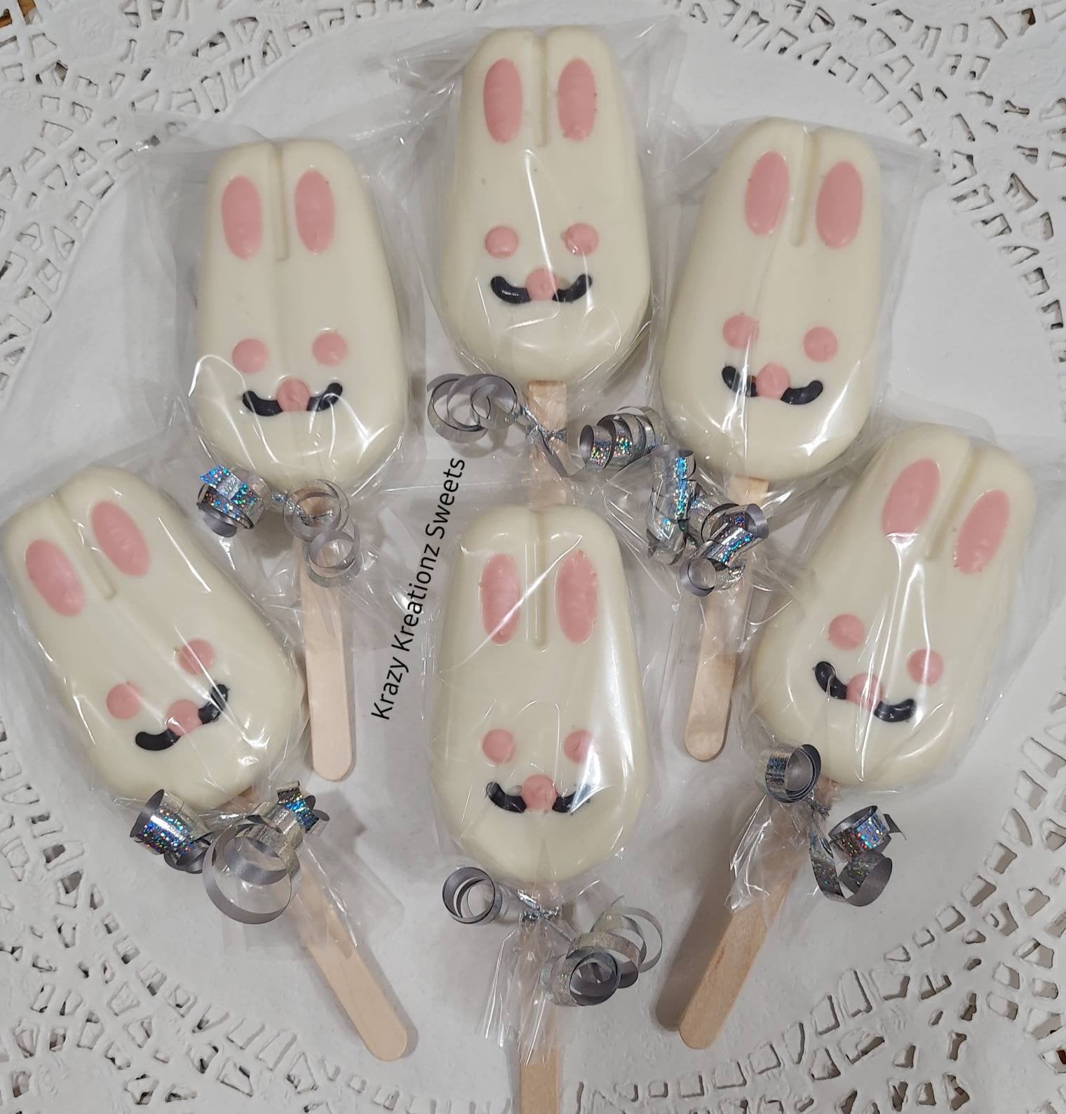 Bunny Cakesicles Easter Cake Pops Chocolate Etsy
