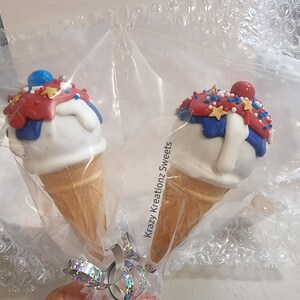 4 Juli Eis am Stiel Cake Pops