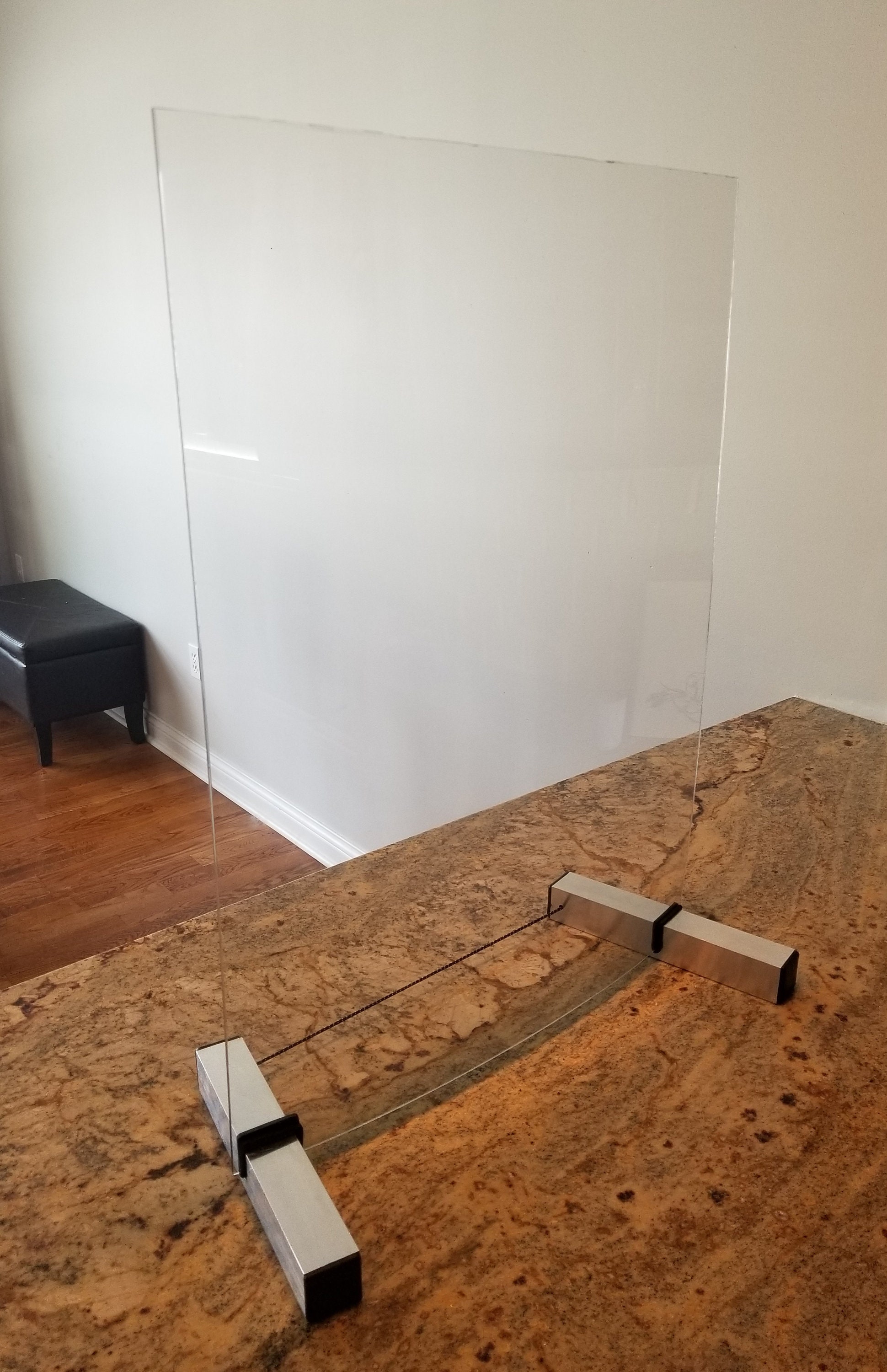 Pair of Sneeze Guard Feet With Free Shipping for Panels up to Etsy