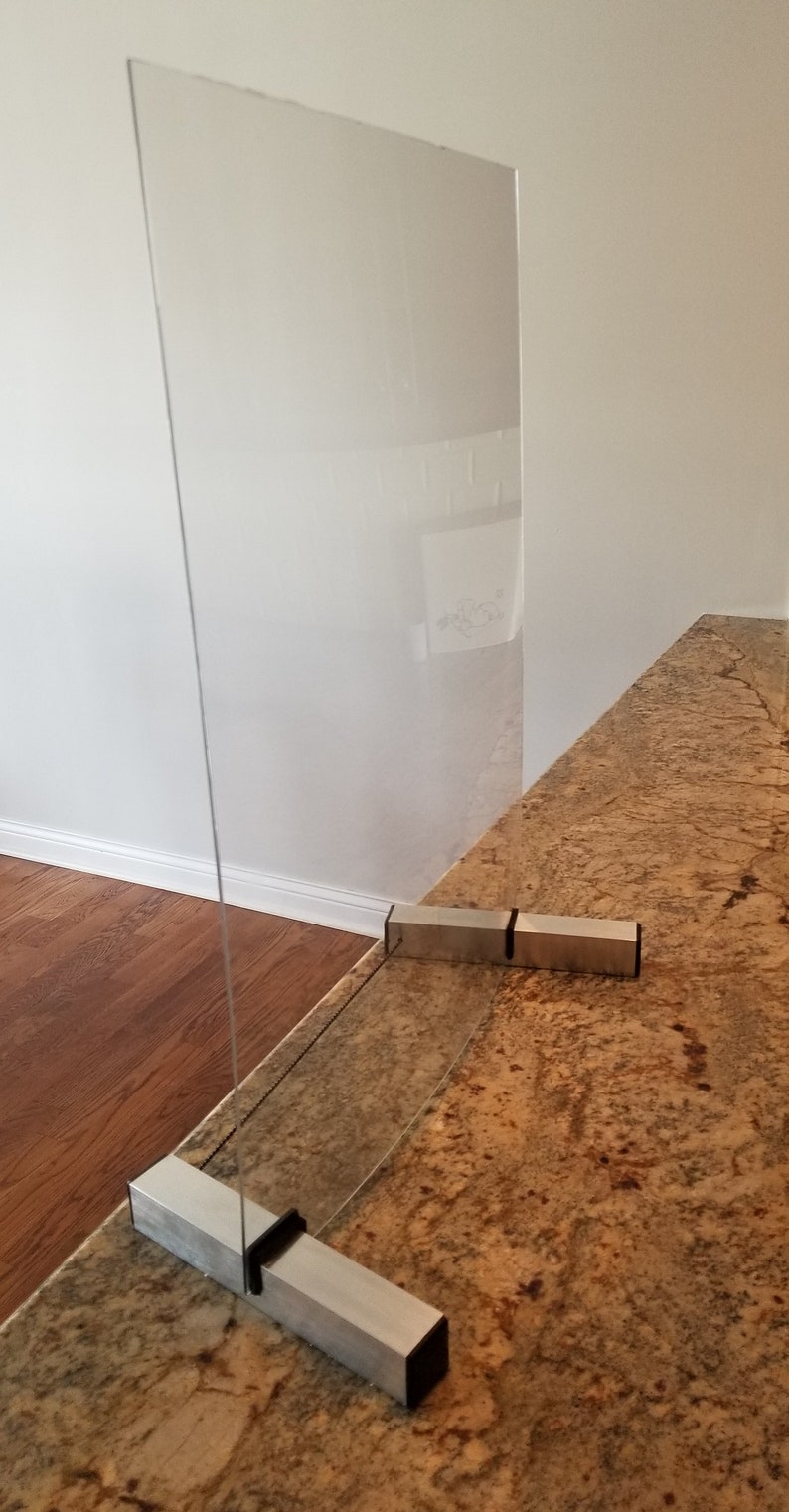 Pair of Sneeze Guard Feet With Free Shipping for Panels up to Etsy