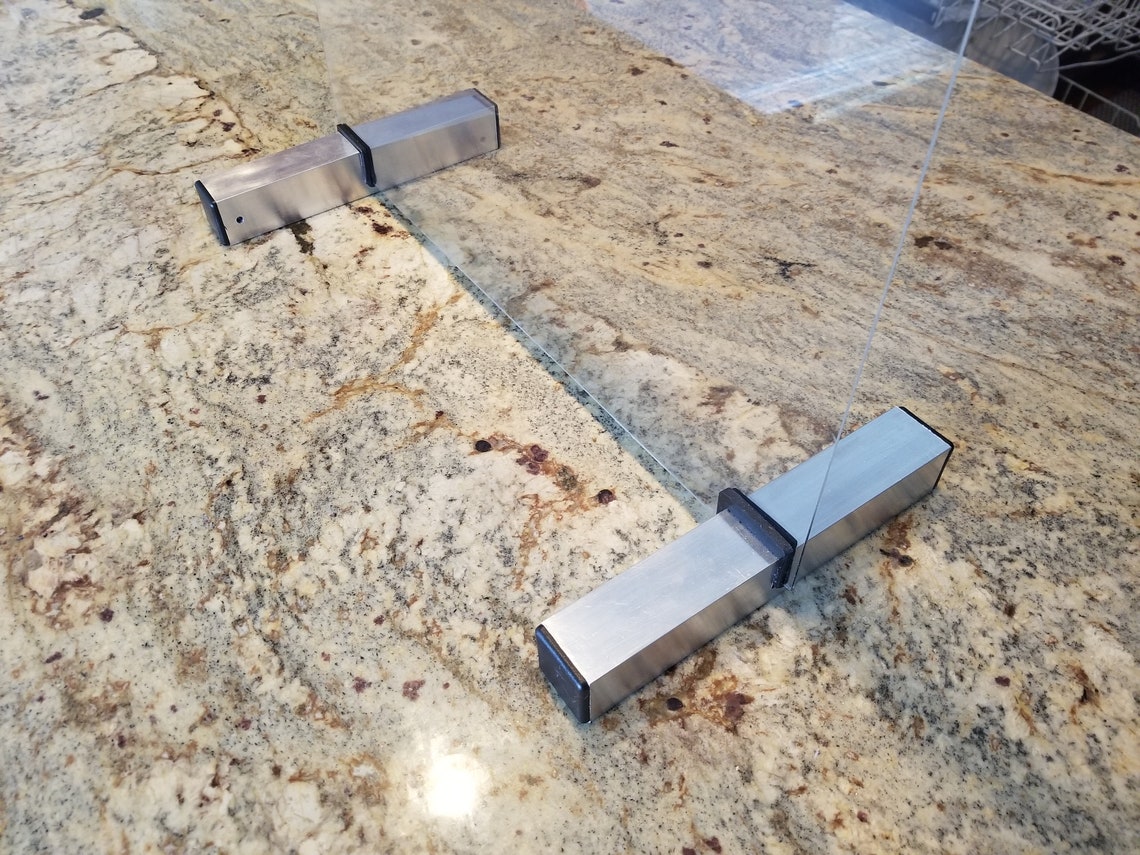 Pair of Sneeze Guard Feet With Free Shipping for Panels up to Etsy