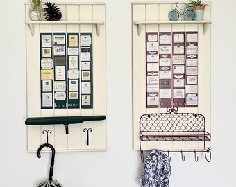 Handmade, decorative wall shelf unit