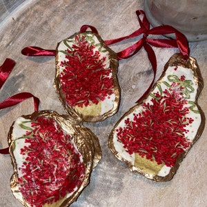 Oyster Shell Christmas Ornament