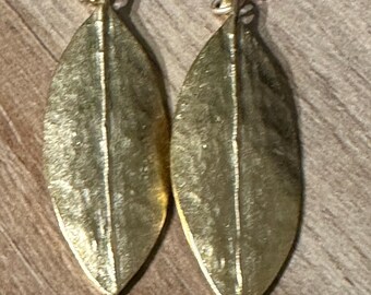 Vermeil Blatt Ohrringe