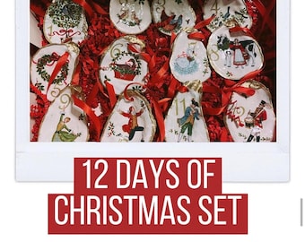 12 Tage Weihnachtsschmuck Set