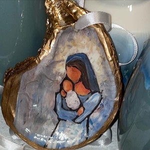 Decorazioni natalizie di Maria e Gesù Bambino