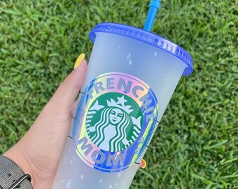 Tasse bouledogue français, tasse personnalisée Starbucks, gobelet bouledogue français, maman bouledogue français, gobelet personnalisé Starbucks, tasse maman Frenchie.
