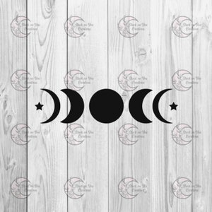 Moon Phase Wall Sticker / Vinyl Decal