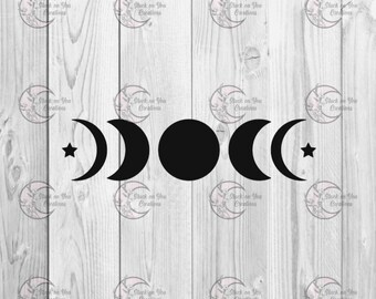 Moon Phase Wall Sticker / Vinyl Decal