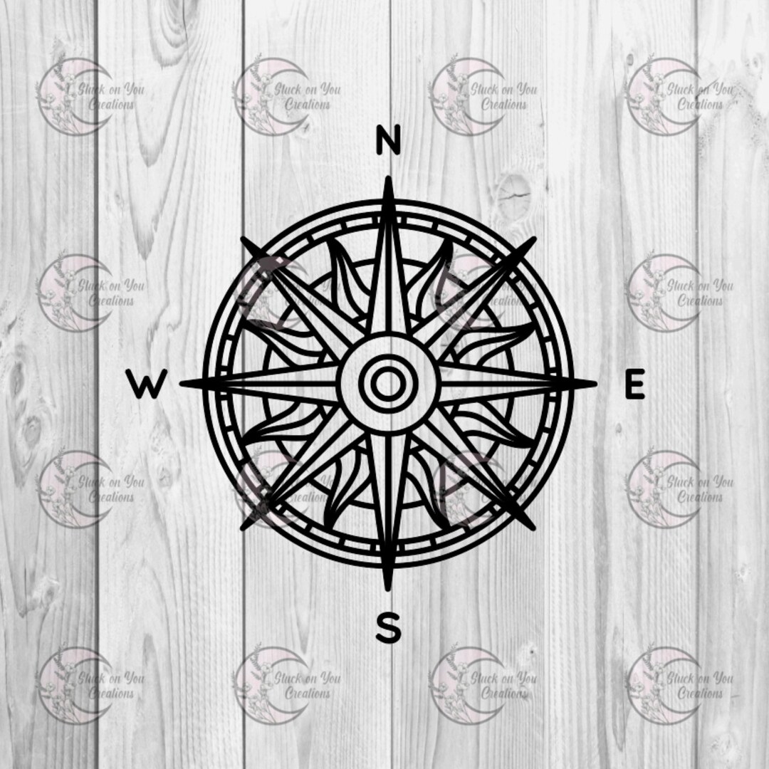 Compass Bumper Sticker / Vinyl Decal - Etsy