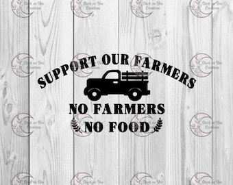 Support Our Farmers Bumper Sticker / Vinyl Car Decal