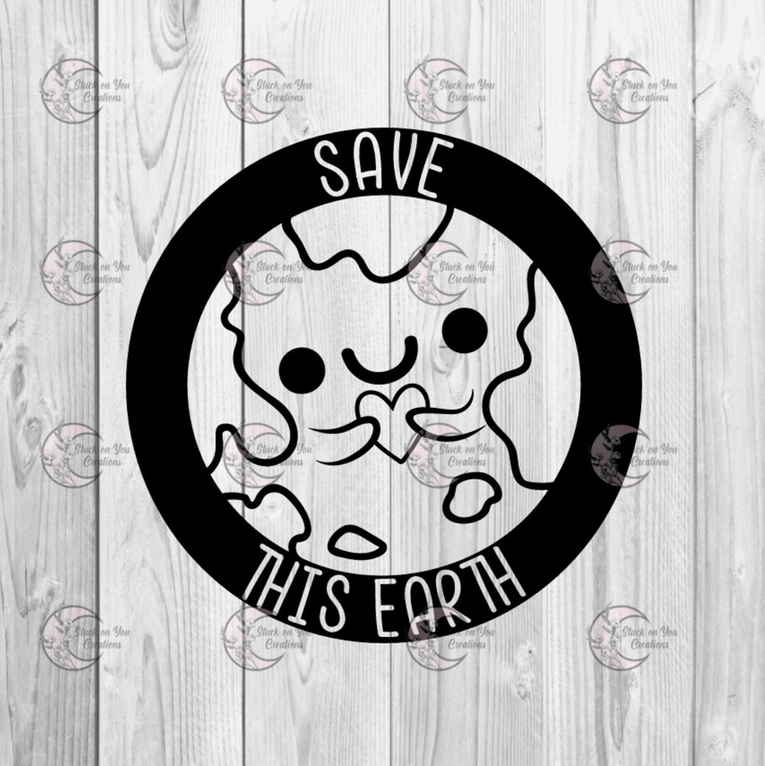 Saveme Earth Sticker Save This Earth Sticker / Vinyl Decal - Etsy