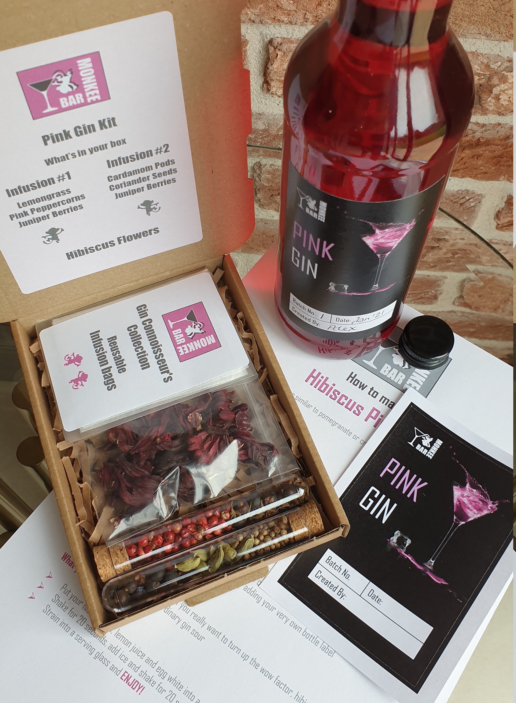 Pink Gin Making Kit / Botanical Gin / Gin Infusion Kit / Etsy UK