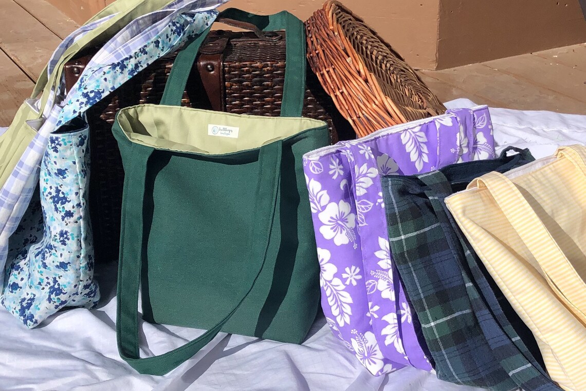 Mini Tote Bags // Sustainable // Slow Fashion // Reusable // Etsy