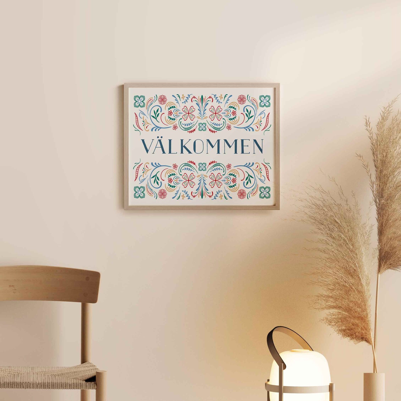 Digital Download Välkommen Sign Swedish Valkommen Sign | Etsy