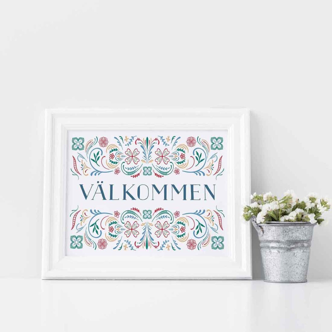 Digital Download Välkommen Sign Swedish Valkommen Sign | Etsy