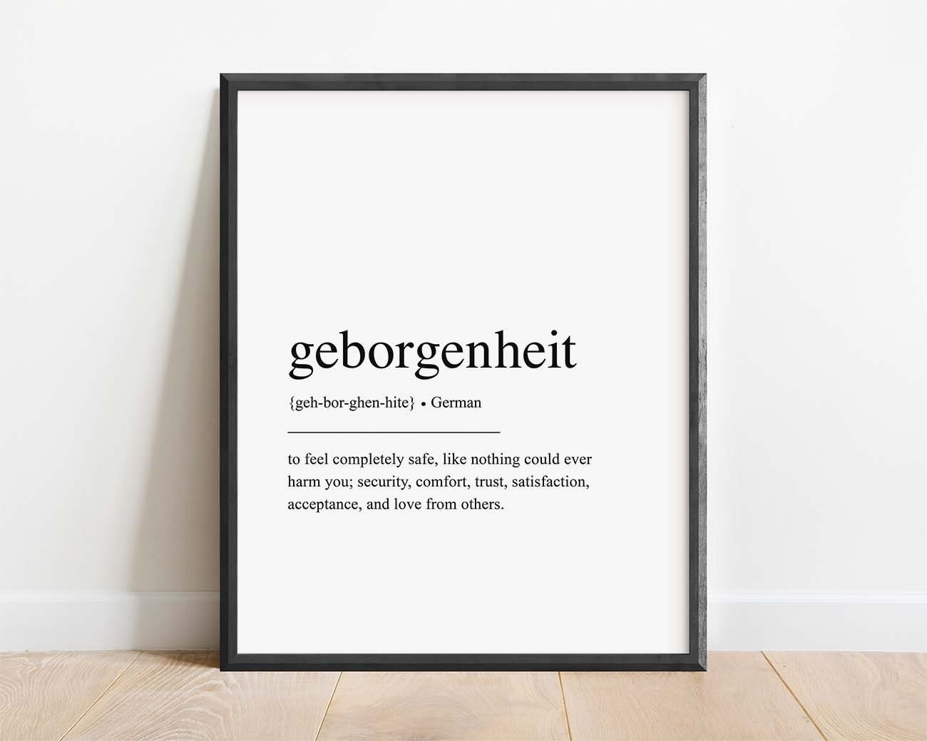 German Definition Printable German Wall Art Etsy Australia