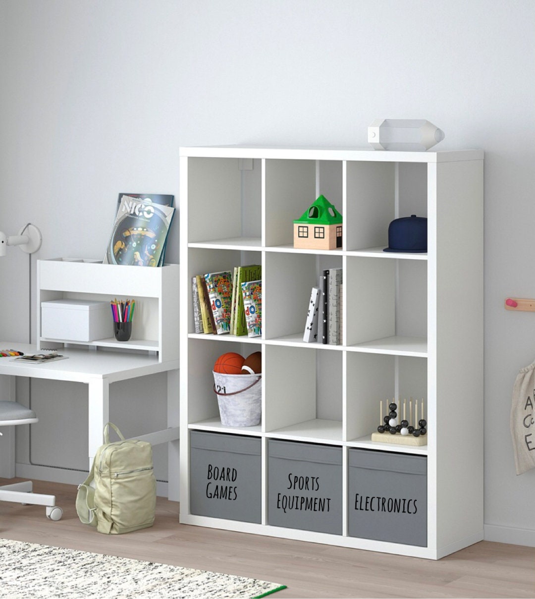 Personalised IKEA kallax storage labels Vinyl toy box labels Etsy