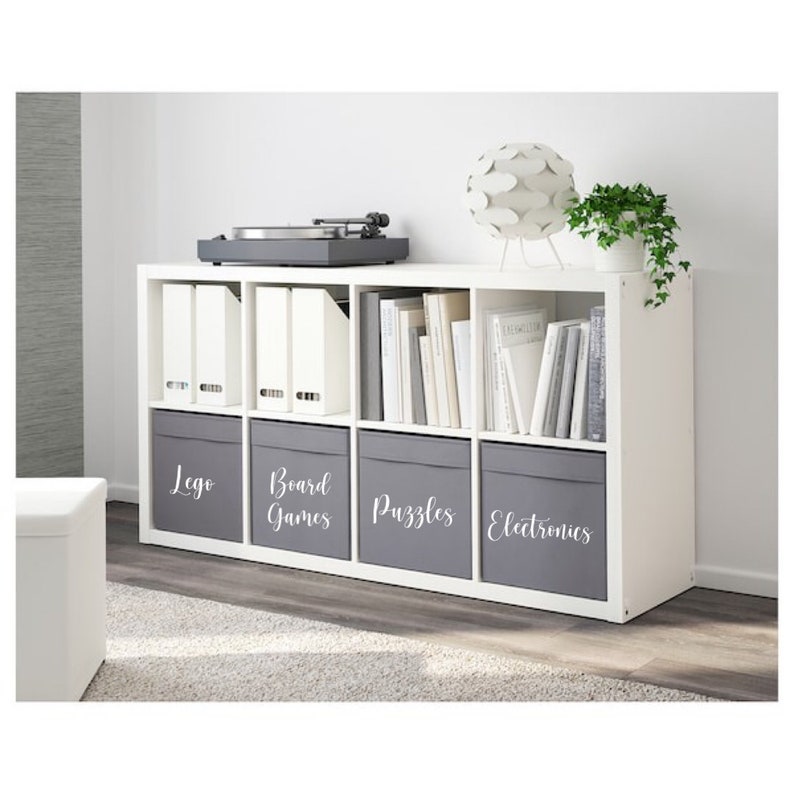 Personalised IKEA Kallax Storage Labels Vinyl Toy Box Labels Etsy UK