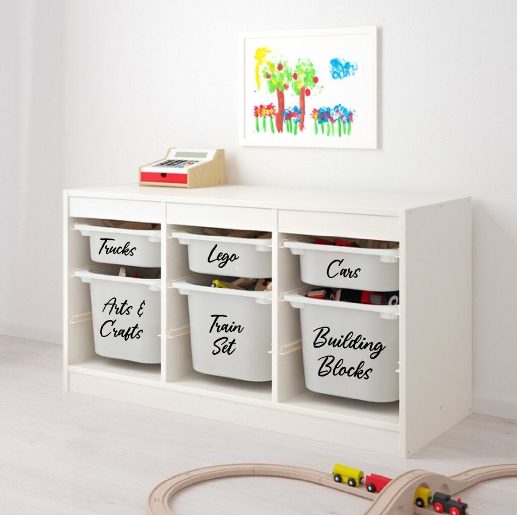 Personalised IKEA Trofast Storage Labels Vinyl Toy Box Etsy Canada