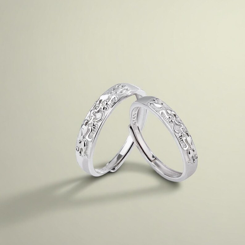 Fortune Rings Silver 925 Sterling Silver Pixiu Matching Couple Rings, Free Engraved ...