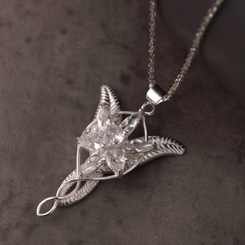 Lord Of The Rings Arwen's Evenstar Pendant Necklace | Vespers Star With Certificate
