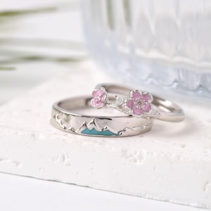 Anelli Coppia Con Filo Rosso - Argento Sterling 999, Regolabili | Simbolo D'Amore Per Lui E Lei - Foto 5