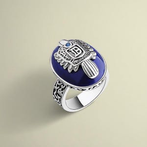 Anillo de Lapislázuli Natural en Plata de Ley 925, Anillo de Luz del Día de Damon Salvatore, Anillo de Vampire Diaries Joyería Personalizada