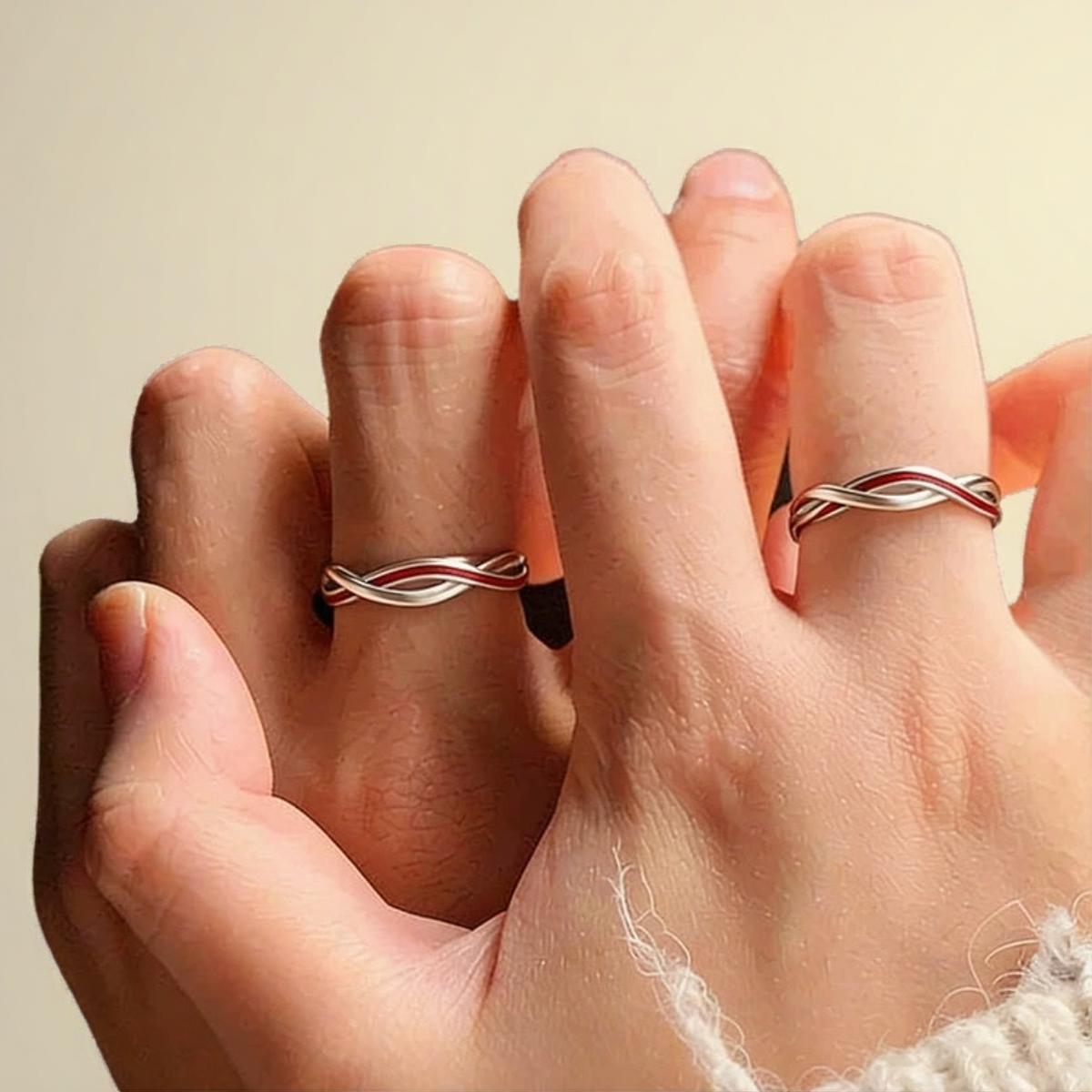 999 STERLING SILVER the Matchmaker's Red String Mobius Matching