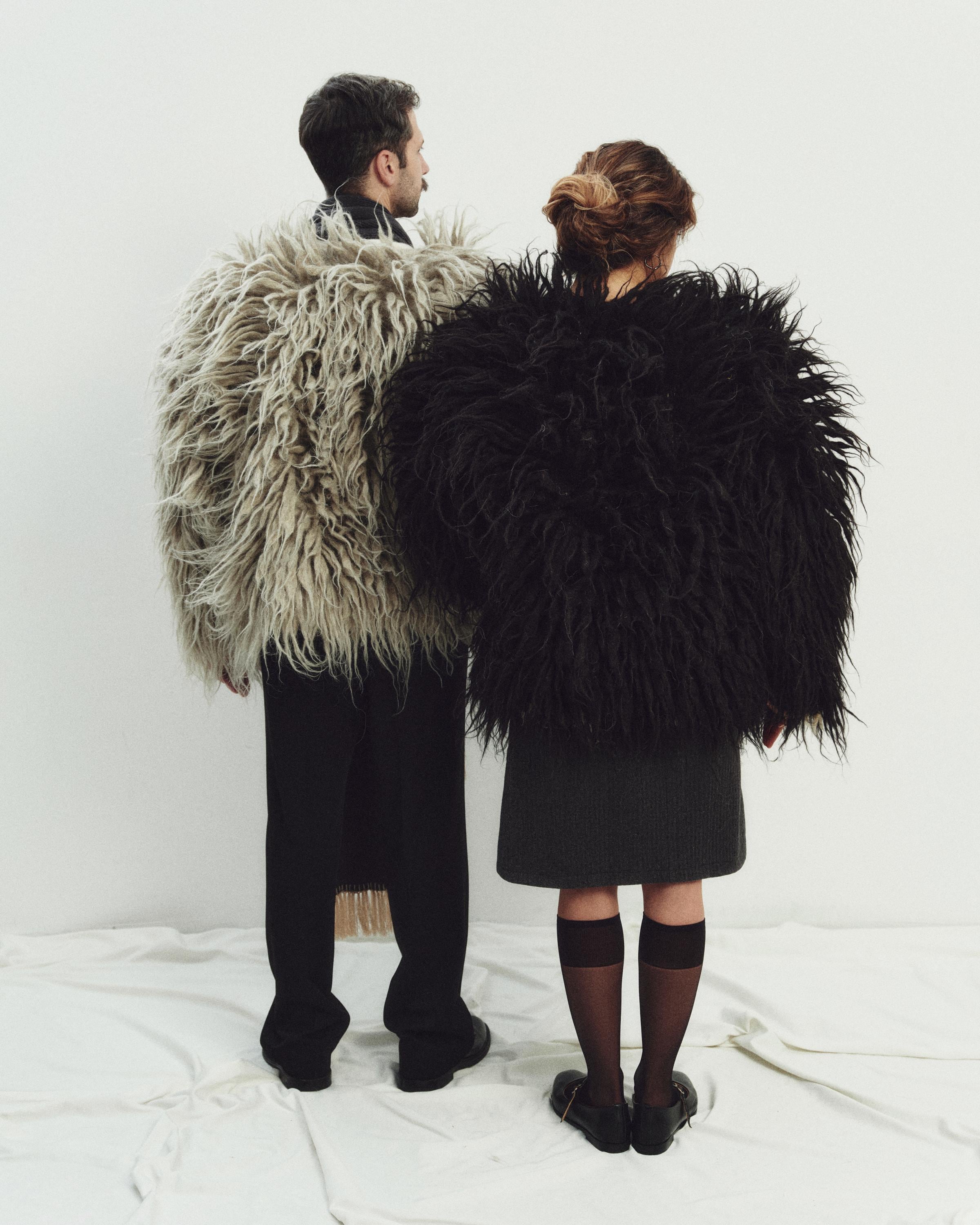 Handwoven Short Shaggy Wool Jacket: Oversized Carpathian Coat - Etsy