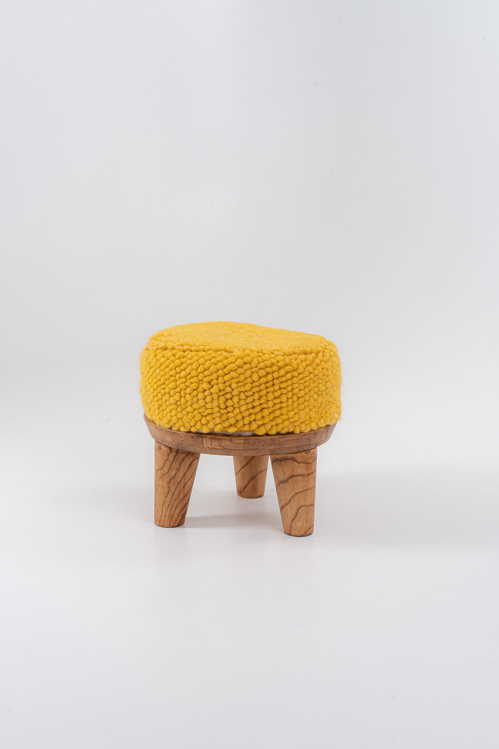 Burgundy pouf chair Shaggy chair Puff chair Knitted wool pouf Etsy