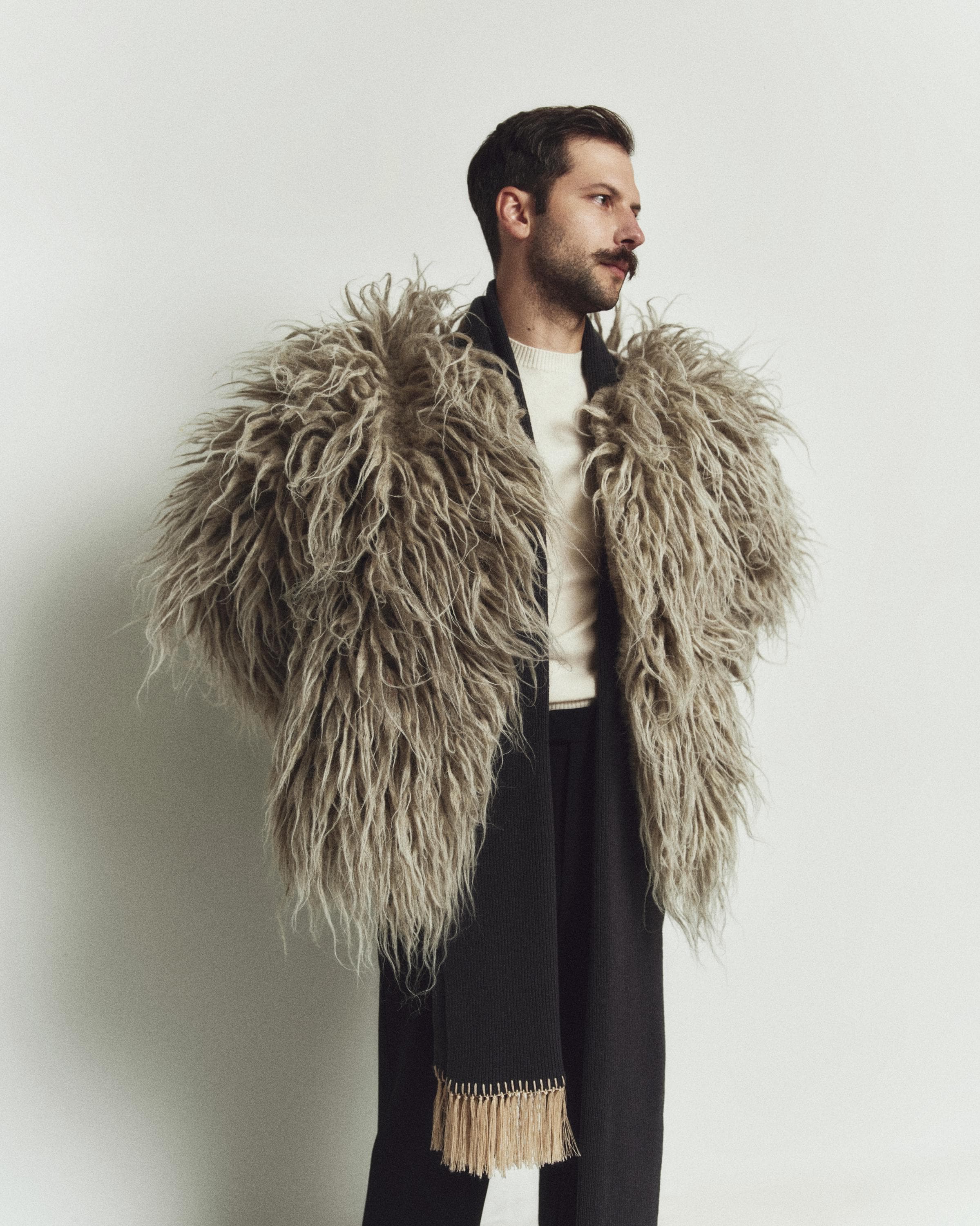 Handwoven Short Shaggy Wool Jacket: Oversized Carpathian Coat - Etsy