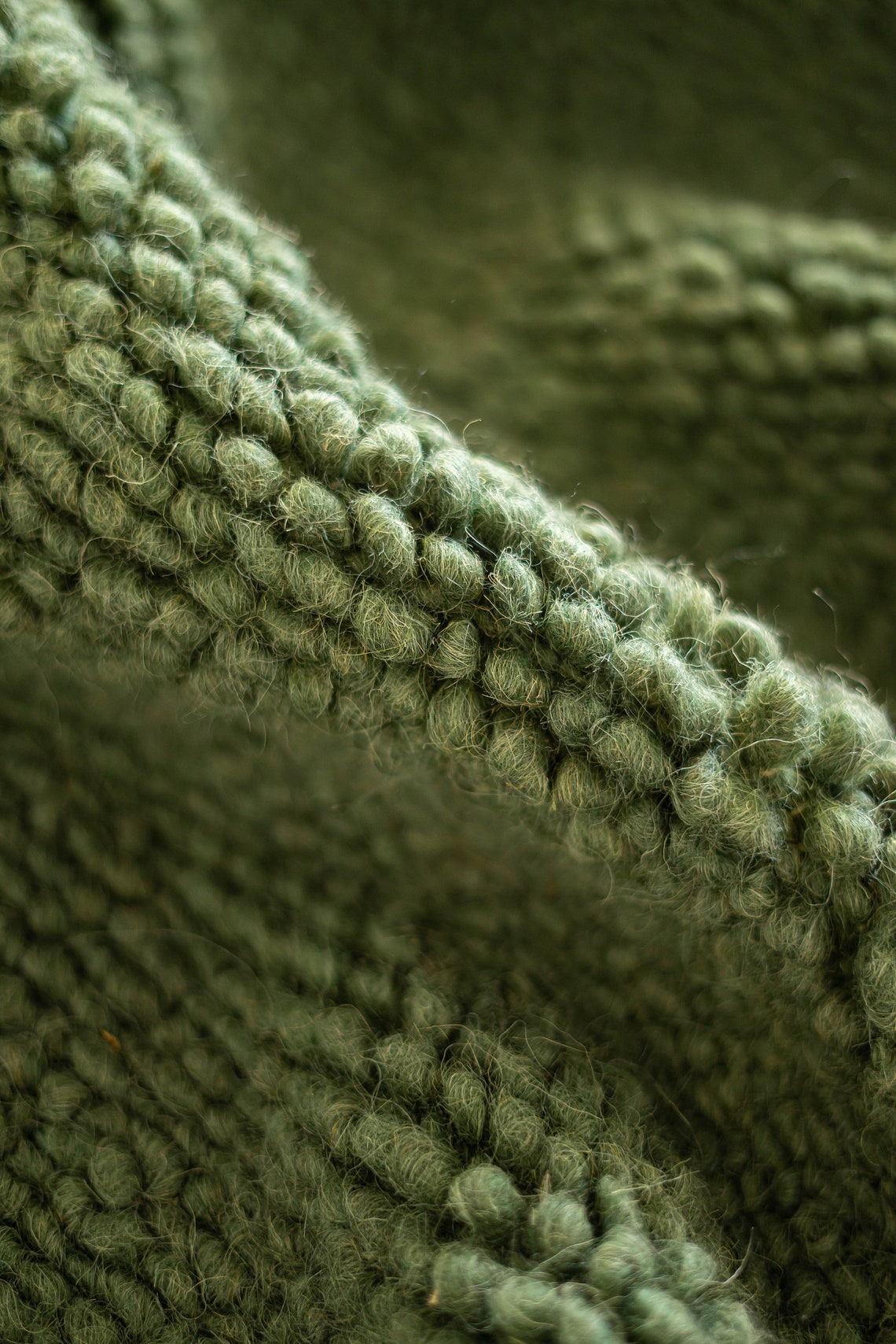 Green Wool Rug Wool Running Rug Scandinavian Rug Handwoven Etsy