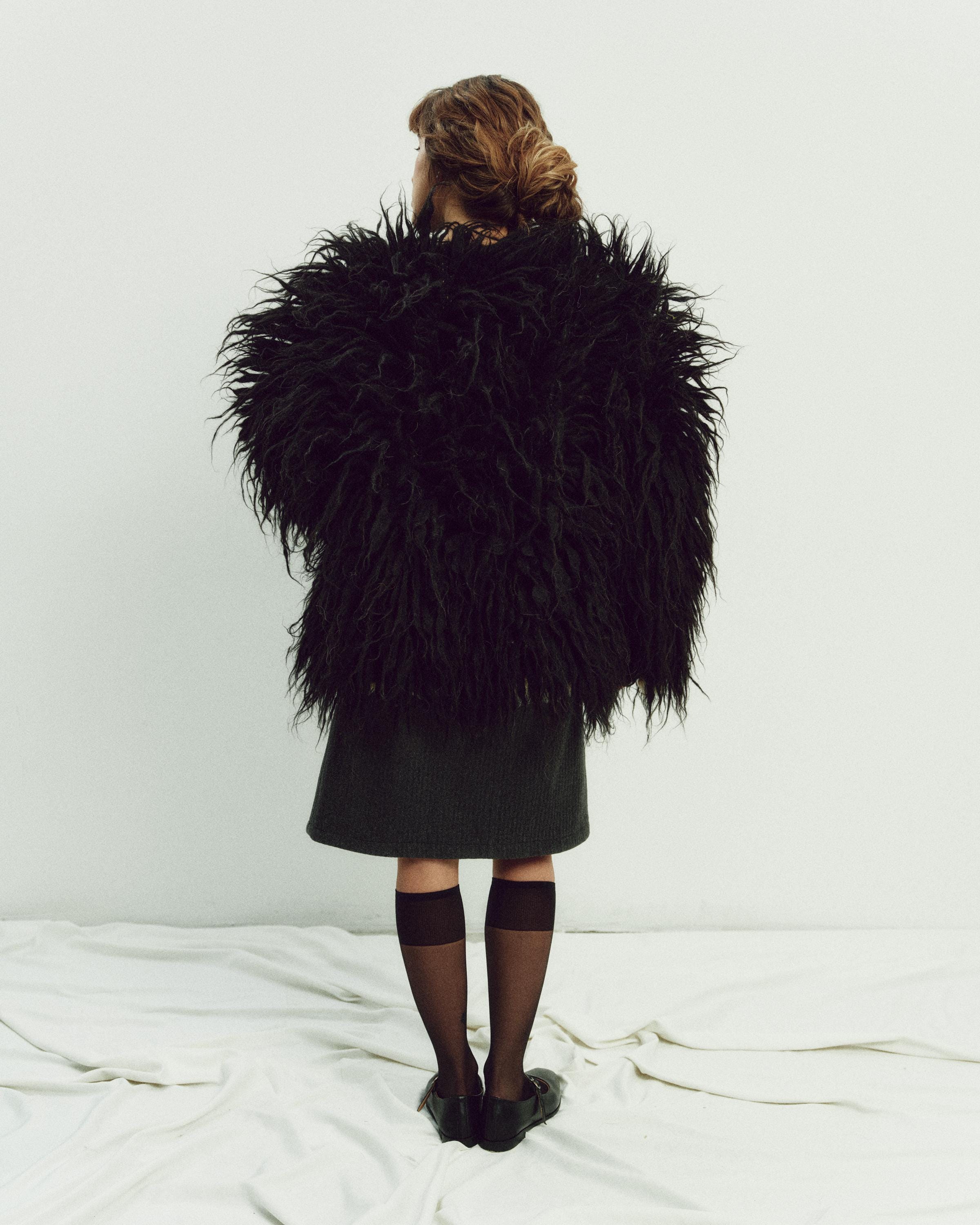 Handwoven Short Shaggy Wool Jacket: Oversized Carpathian Coat - Etsy