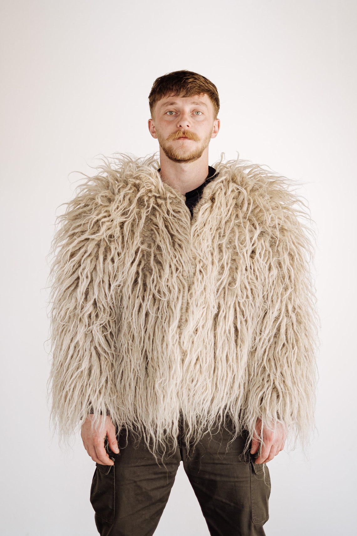 Shaggy wool jacket Huge Shaggy Jacket Oversized Shaggy Coat Etsy